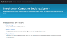 Tablet Screenshot of bookings.northdown.eu